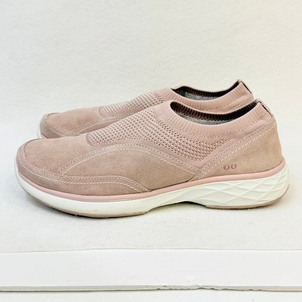 Ryka Womens Talia Slip On Casual Sneakers Stretch Knit Suede Dusty Pink Size 9 - Picture 5 of 10